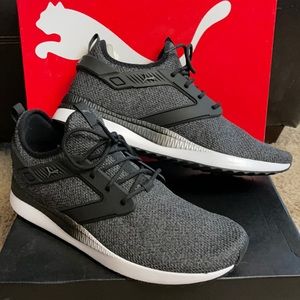 Size 13 NEVER WORN, Men’s Puma Pacer Next Level Excel, black, grey and white